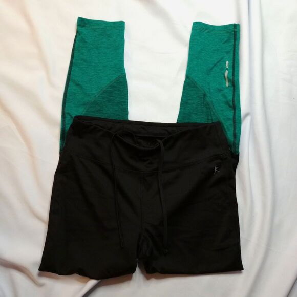 Danskin Now Activewear Leggings Drawstring Stretch Workout Media Pocket Small - Picture 3 of 5